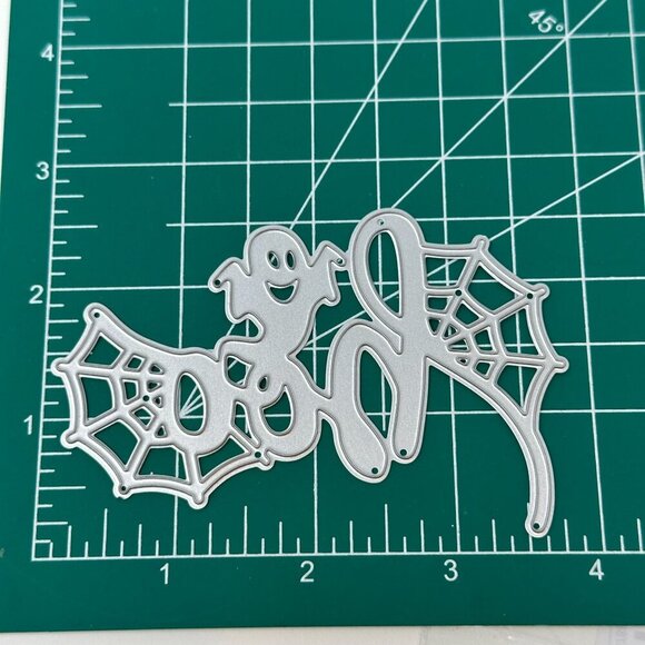 Halloween Metal Die Cut Lot Witch Bat Spiders Trick Treat Ghost Cauldron Set - Picture 5 of 8